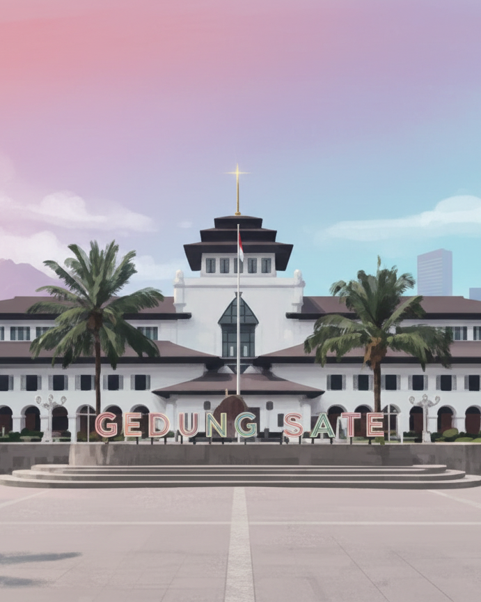 Ilustrasi Monumen Kota Bandung by Bogor Honda Dealer Motor Honda Resmi