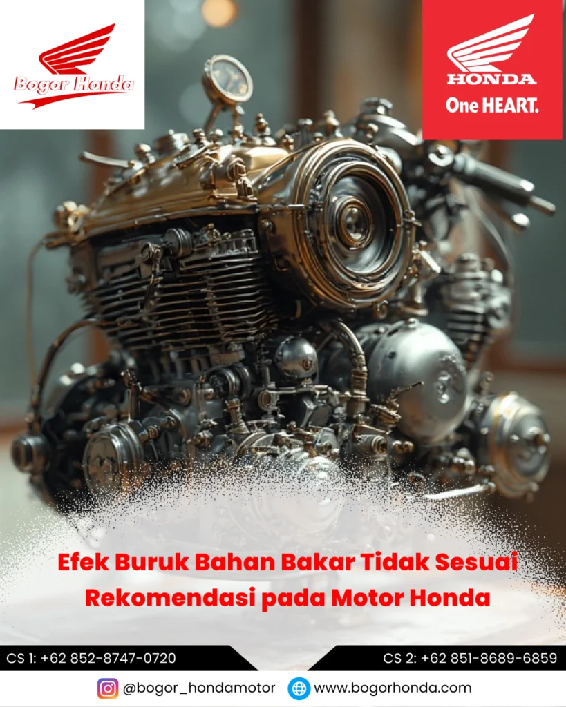 Efek Buruk Bahan Bakar Tidak Sesuai Rekomendasi Motor Honda – bogorhonda.com