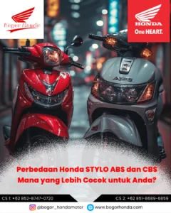 Perbedaan Honda STYLO ABS dan CBS – Fitur Pengereman Motor Honda – bogorhonda.com