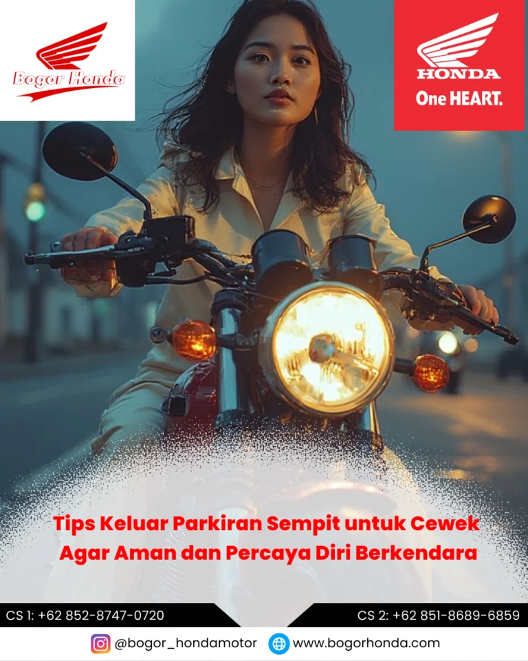Tips Keluar Parkiran Sempit untuk Cewek Pengendara Motor Honda – bogorhonda.com