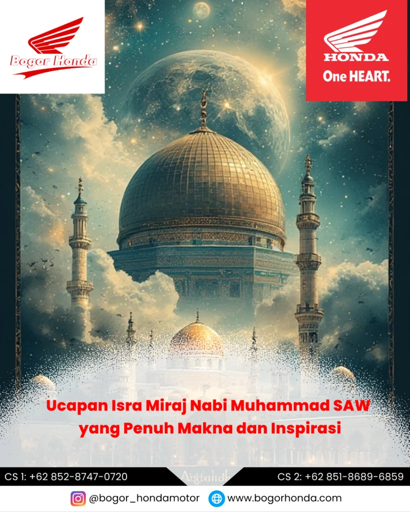 Ucapan Isra Miraj Nabi Muhammad SAW 16 Januari 2026 dengan Nuansa Islami – bogorhonda.com