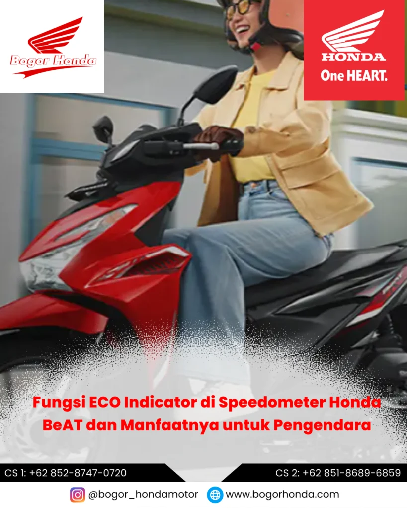 Fungsi ECO Indicator di Speedometer Honda BeAT untuk Berkendara Irit – bogorhonda.com