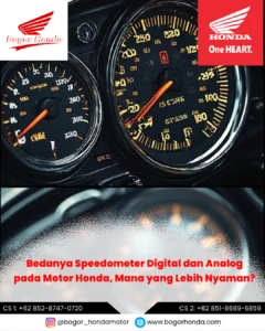 Perbandingan speedometer digital dan analog pada sepeda motor Honda modern – bogorhonda.com