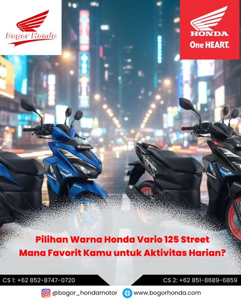 Honda Vario 125 Street dengan berbagai pilihan warna sporty dan modern – bogorhonda.com